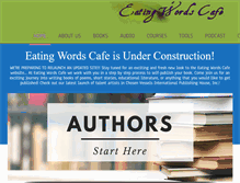Tablet Screenshot of eatingwordscafe.com